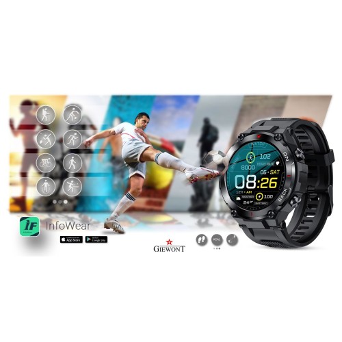 Smartwatch Giewont Pionier GPS GW460-1 - Carbon - 6663