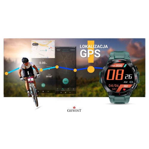 Smartwatch Giewont Pionier GPS GW460-2 - Sea Green - 6664