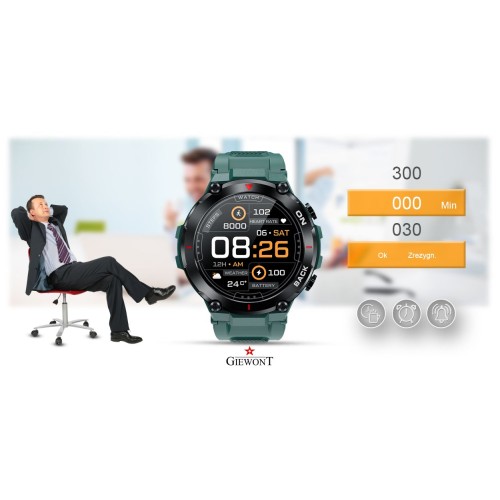 Smartwatch Giewont Pionier GPS GW460-2 - Sea Green - 6664