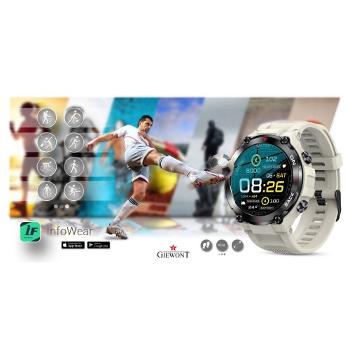 Smartwatch Giewont Pionier GPS GW460-3 - Light Stone - 6665