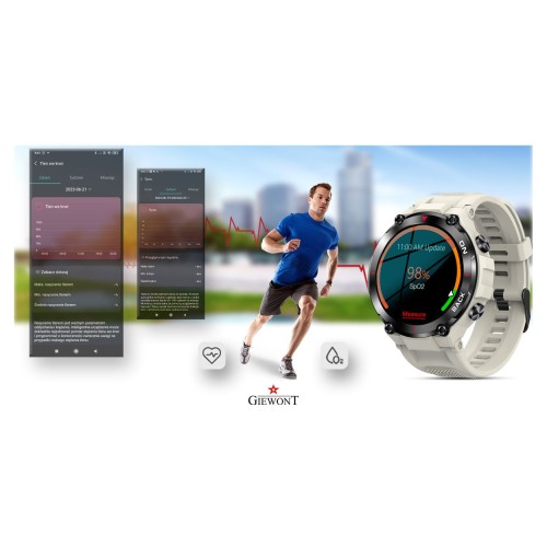 Smartwatch Giewont Pionier GPS GW460-3 - Light Stone - 6665