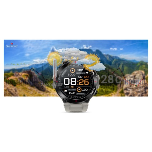 Smartwatch Giewont Pionier GPS GW460-3 - Light Stone - 6665