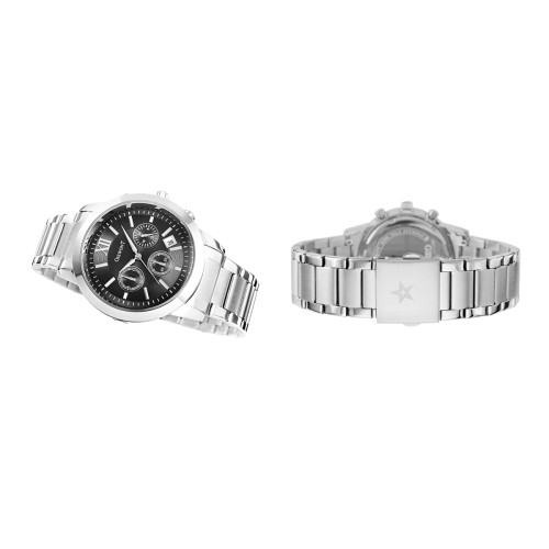 Zegarek Męski Giewont Apex Chrono GW6480-1 Chronograf Silver/Black - 6369