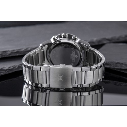 Zegarek Męski Giewont Apex Chrono GW6480-1 Chronograf Silver/Black - 6369