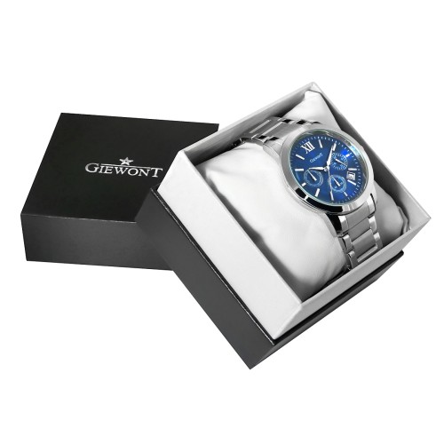 Zegarek Męski Giewont Apex Chrono GW6480-2 Chronograf Silver/Blue - 6368