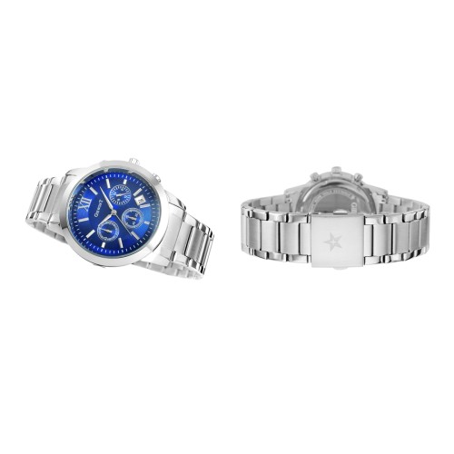 Zegarek Męski Giewont Apex Chrono GW6480-2 Chronograf Silver/Blue - 6368
