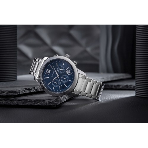Zegarek Męski Giewont Apex Chrono GW6480-2 Chronograf Silver/Blue - 6368