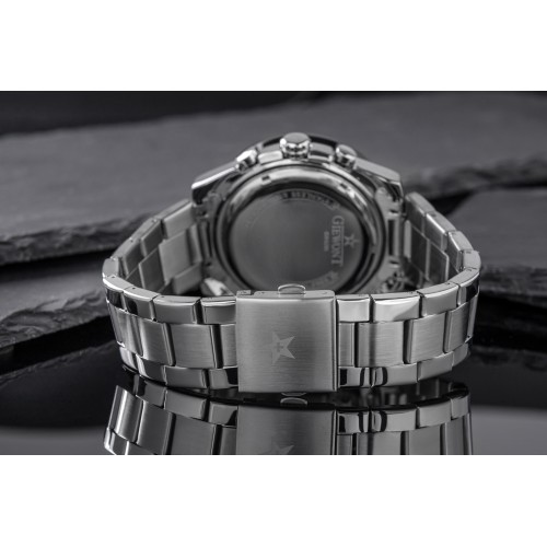 Zegarek Męski Giewont PrimeChrono GW8620-1 Chronograf Silver/Black - 6374