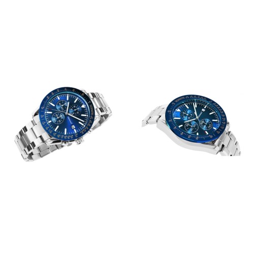 Zegarek Męski Giewont PrimeChrono GW8620-2 Chronograf Silver/Blue - 6373