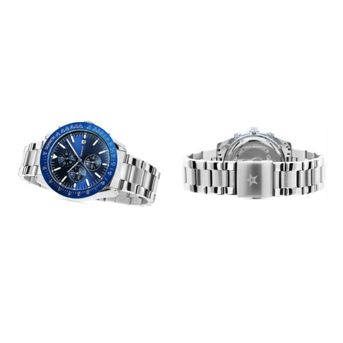 Zegarek Męski Giewont PrimeChrono GW8620-2 Chronograf Silver/Blue - 6373