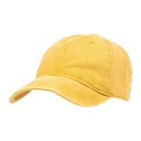 Żółta Czapka Z Daszkiem Baseballówka Vintage Unisex Czm43